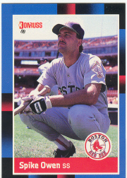 1988 Donruss Baseball Cards    544     Spike Owen